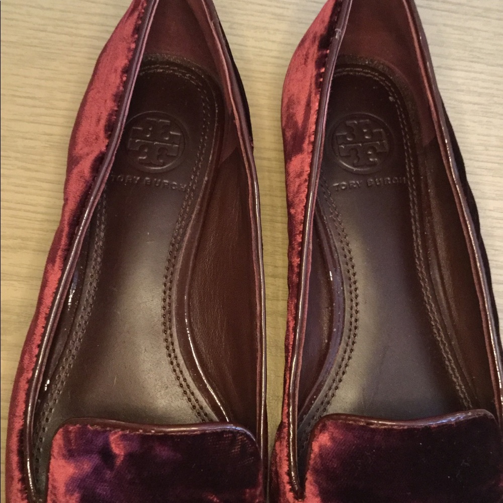 Tory Burch Velvet Loafers - Picture 3 of 6